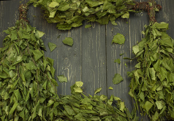 Рамка из березовых веников.