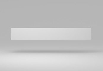 Blank monotone studio background for logo or titles.3d illustration