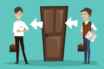 get a job. business. human. vector illustration