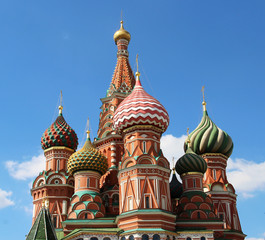 Fototapeta na wymiar Saint Basil Cathedral cupola, Moscow, Russia