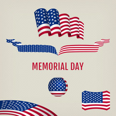Memorial day design elements