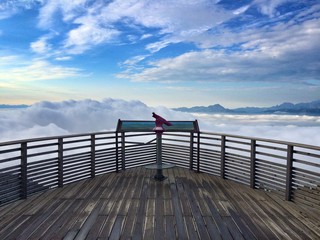 Inversion in the Alps in Austria