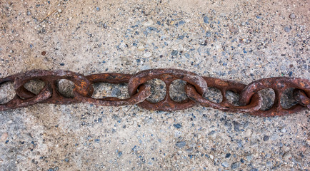 Ship anchor chain