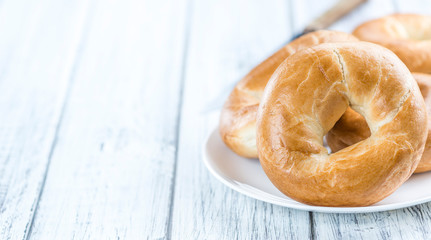 Plain Bagel (selective focus)