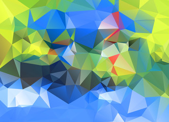 Earthy polygon pattern