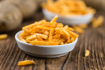 Portion of potato sticks