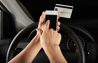 driver using credit card