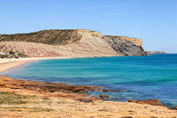 Fototapeta na wymiar Praia da Luz, Lagos, Algarve, Portugal