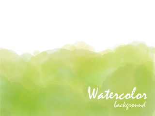 Vector of Green Watercolor Background