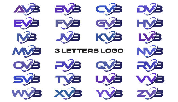 3 letters modern swoosh logo AVB, BVB, CVB, DVB, EVB, FVB, GVB, HVB, IVB, JVB, KVB, LVB, MVB, NVB, OVB, PVB, QVB, RVB, SVB, TVB, UVB, VVB, WVB, XVB, YVB, ZVB