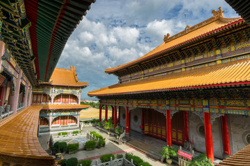 On the china temple roof