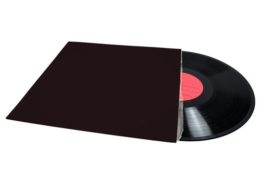 Vinyl record in blank cover