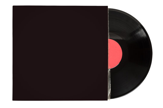 Vinyl record in blank cover