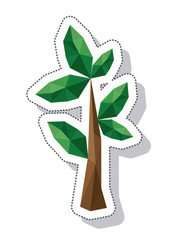 tree plant isometric icon vector illustration design