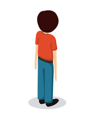 man avatar isometric isolated vector illustration design