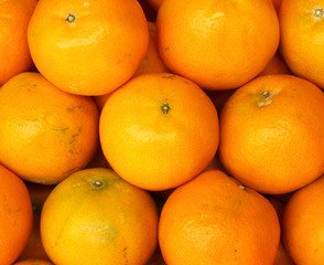 many fresh raw orange