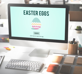 Easter Holiday Celebration Webpage Concept