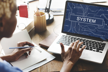 System Technology Online Futuristic Circuit Board Concept