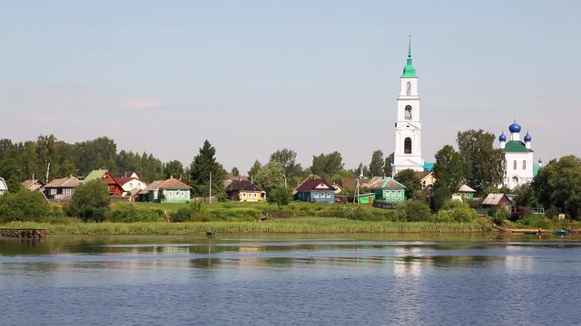 Church of the Icon of the Mother of God of Smolensk in the village Dievo-Gorodische on the bank of the Volga River