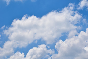 Naklejka na ściany i meble blue sky with white cloud for background