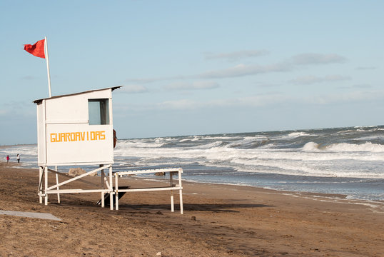 guardavidas, casilla de guardavidas, playa, mar del plata, buenos aires, argentina