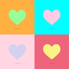 Love icon. Heart sign symbol.