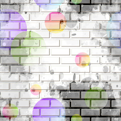 brick wall, graffiti - 118779462