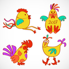 colorful stylized rooster