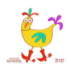 colorful stylized rooster