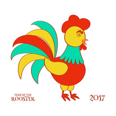 colorful stylized rooster