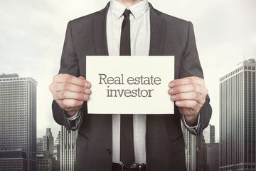 Real estate investor on paper