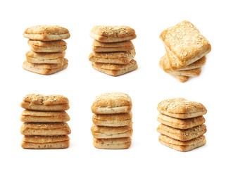 White bread buns composition