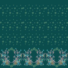Beautiful floral seamless pattern in vintage style. Delicate vector background.