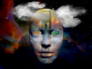 Mask in the space Elements of this image furnished by NASA