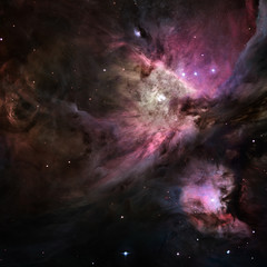 Naklejka na ściany i meble Galactic Space Elements of this image furnished by NASA