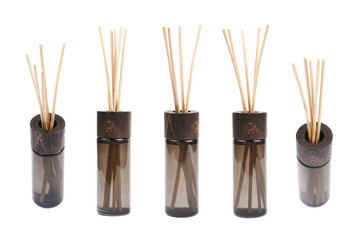 Aroma sticks in a glass vial isolated