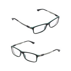 Pair of optical glasses isolated