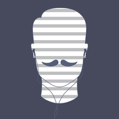 Music inside - vector illustration