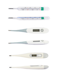 Three kinds of thermometer isolated