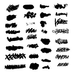 Vector Set of Brush background