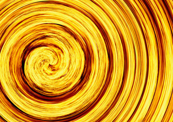 curled bright explosion fire rays