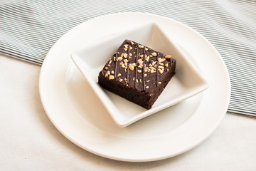 Homemade chocolate brownies