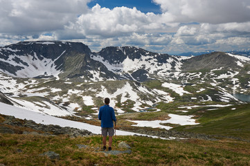 Fototapeta premium Beautiful summer landscape, Altai mountains Russia.
