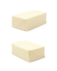 Piece of cooking butter isolated