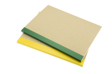 Fototapeta premium Recycle notebook isolated white background - Business and education concept.
