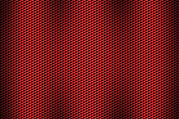 red chrome grille. metal background.