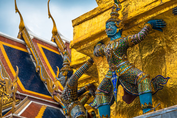 The Giant at the Emerald Buddha, Bangkok, Thailand
