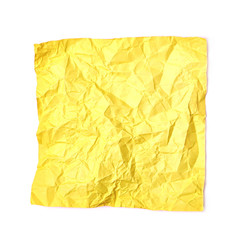 Obraz premium Single crumpled paper sheet isolated