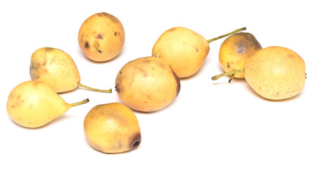 pears on white