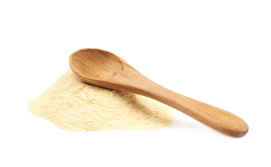 Pile of corn flour isolated
